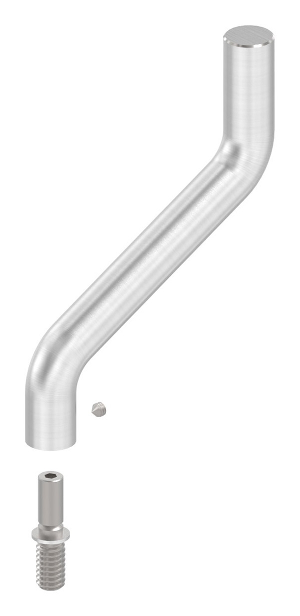 Support Ø 14mm, 2x 30° coudé, V2A