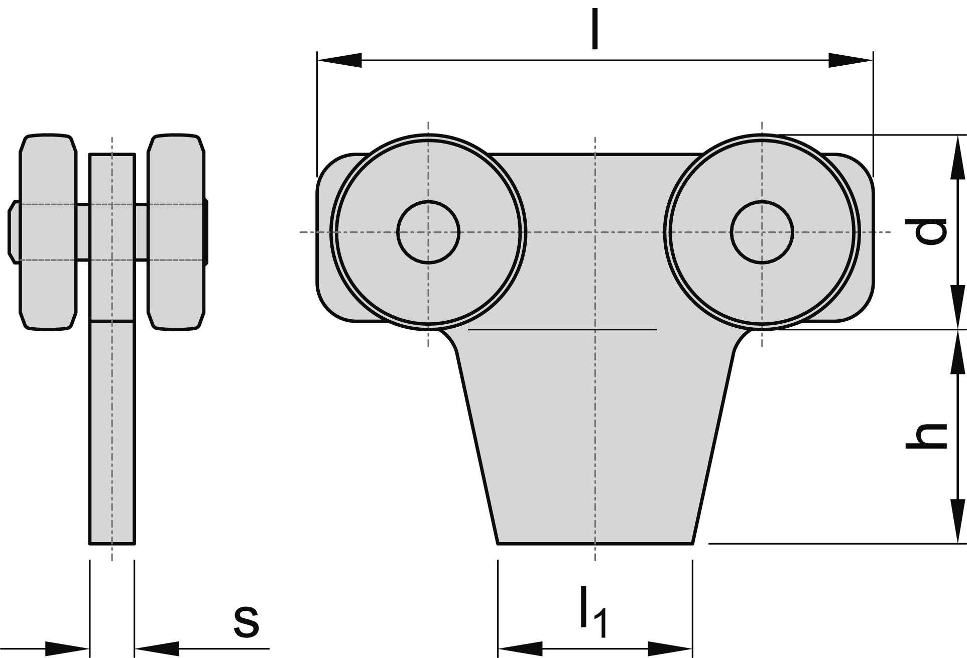 Rouleau double pour le soudage de la taille 3