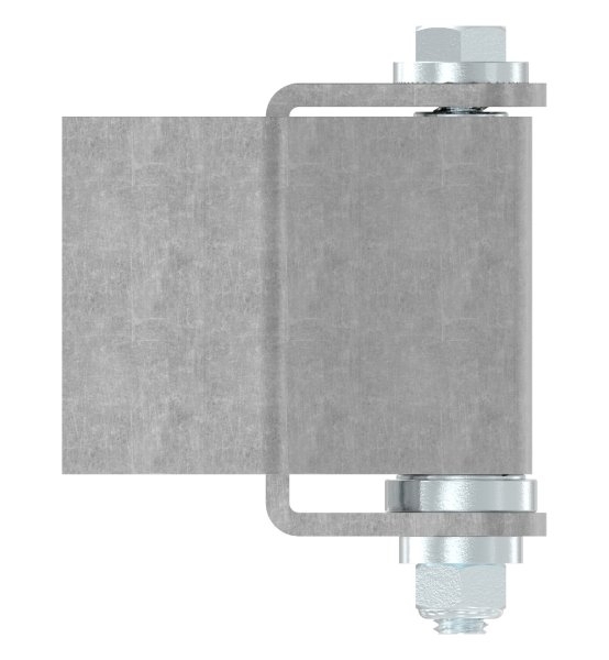 Charnière de portail | réglable | à souder sur (grande) | acier (brut) S235JR