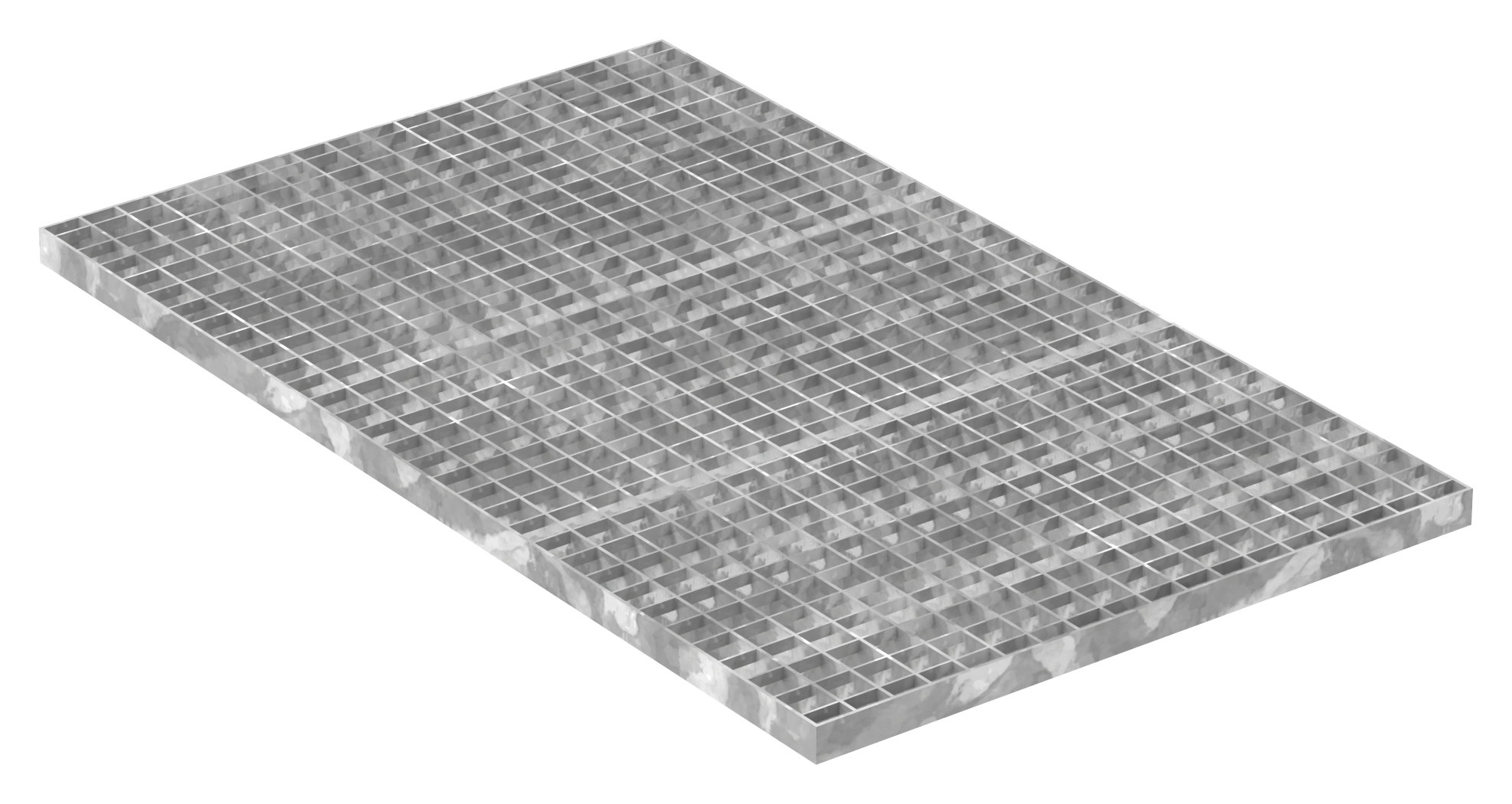 Industrie-Gitterrost - Masse- 1000x600x30 mm; MW 30-30 mm; 30-3 mm - S235JR -St37-2- im Vollbad feuerverzinkt-21-1006030303.7