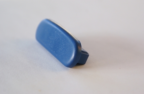 Embout pour main courante en plastique pour 40 x 8mm, bleu gentiane