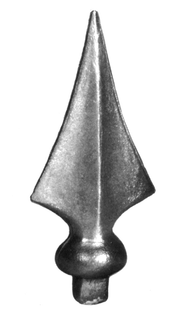 Pointes de clôture 14x14 mm avec 140 mm de hauteur acier S235JR, brut