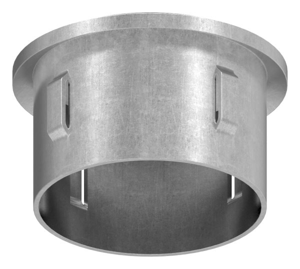 Bouchon en acier | légèrement courbé | avec M8 | pour tube rond Ø 48.3x2.5-2.9 mm | acier S235JR, brut