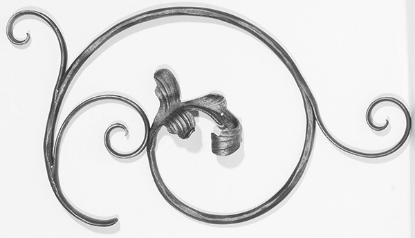 Baroque rural | Dimensions : 310x550 mm | Acier S235JR, brut