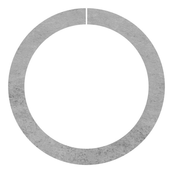 Anneau | Matériau : 12x12 mm | Ø extérieur 115 mm | Acier S235JR, brut
