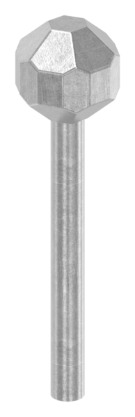 Boulon à tête sphérique Ø 5/15 mm | lourd | acier S235JR, brut