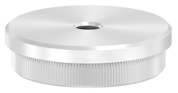 Bouchon plat avec M8 pour Ø 48,3x2,0 mm V2A matériau solide