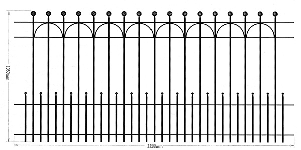Panneau de clôture 105x220cm