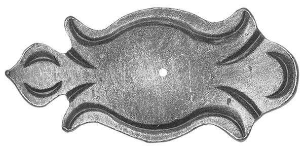 Rosette / Garniture | 70x150x4 mm | Acier (brut) S235JR