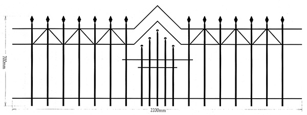 Panneau de clôture 70x220cm