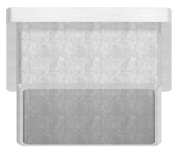 Capuchon d'insertion V4A avec M8 pour collage pour tube 50x50x3,0 mm