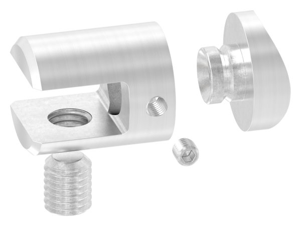 Support de plaque transversale Ø 25 mm avec raccord 42.4