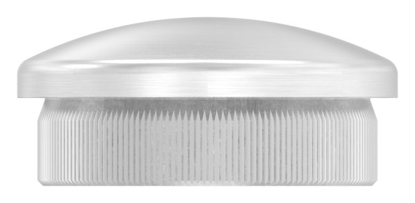 Bouchon légèrement bombé V2A matériau plein pour Ø 33.7x2.0 mm