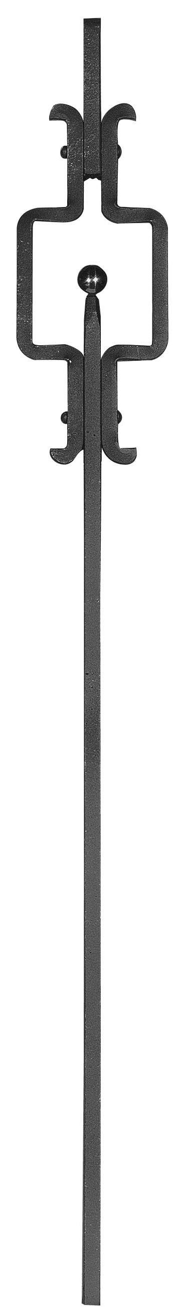 Tige de garde-corps simple (sans boule)