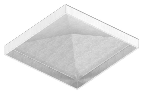 Capuchon de poteau pour tuyau 80x80 mm V2A