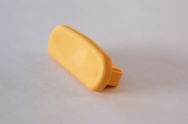 Embout pour main courante en plastique pour 40 x 8mm, jaune soleil