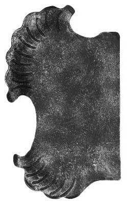 Plaque de serrure gauche | dimensions : 148x240x3 mm | acier S235JR, brut