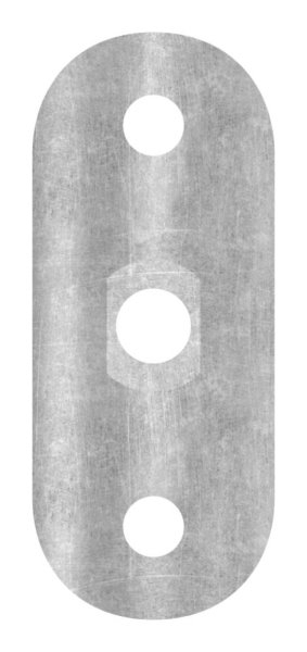 Plaque de retenue | 64x24x4 mm | pour tube rond Ø 42.4 mm | acier S235JR, brut