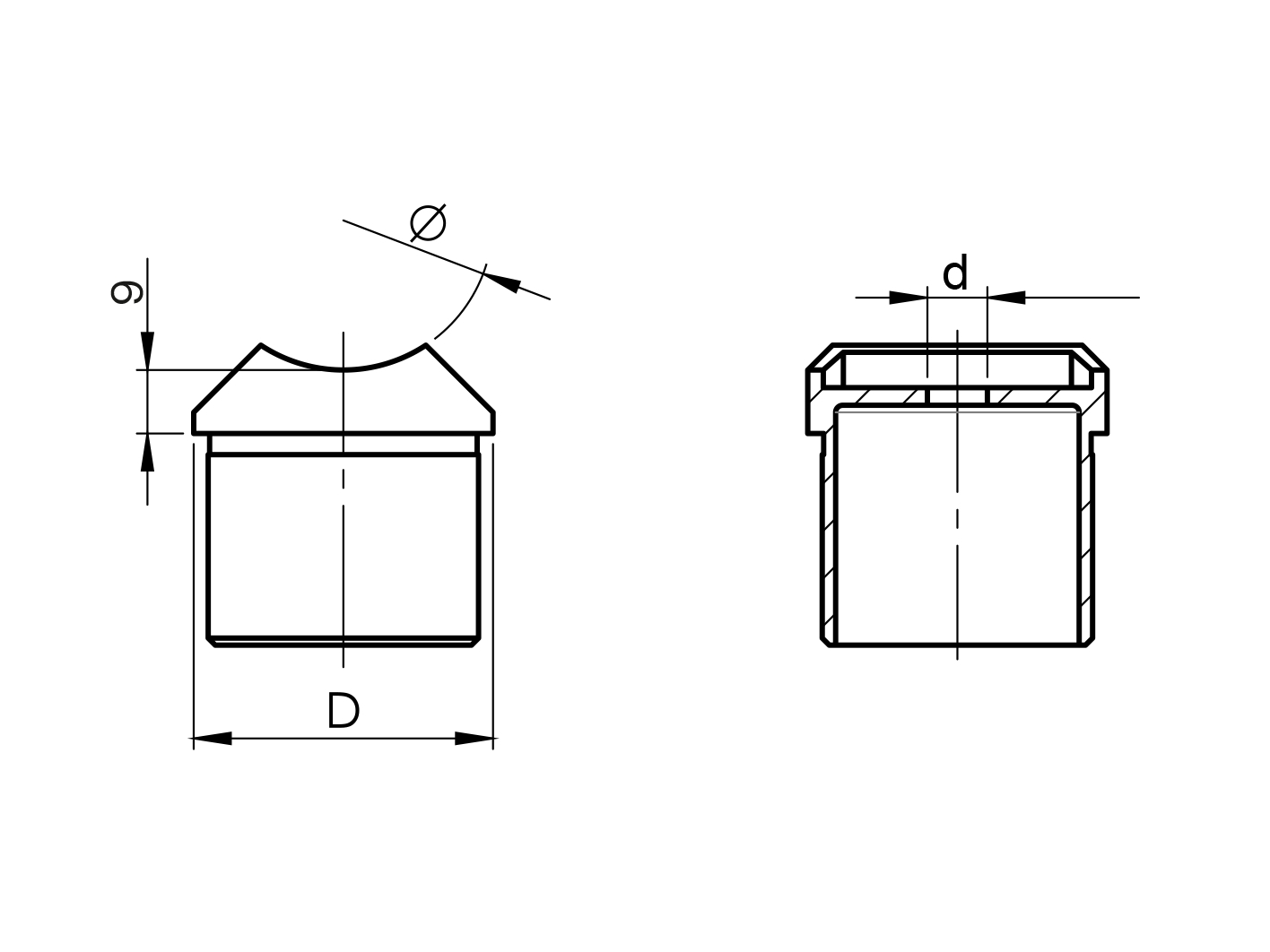 Sellette à coller pour tube rond Ø 42,4x2,0 mm V2A