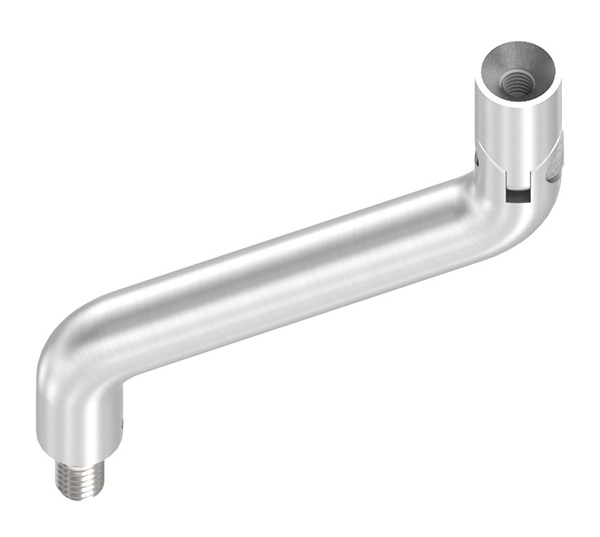 Support Ø 14mm, 2x 30° coudé, V2A