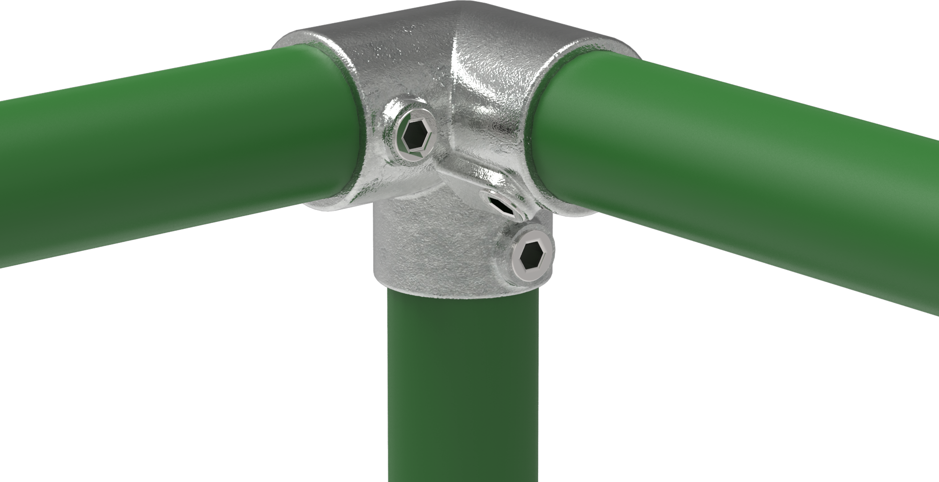Raccord de tuyauterie | Pièce d'angle à trois voies 90° | 128S17 | 17.2 mm | 3/8" | Fonte malléable et électrozinguée