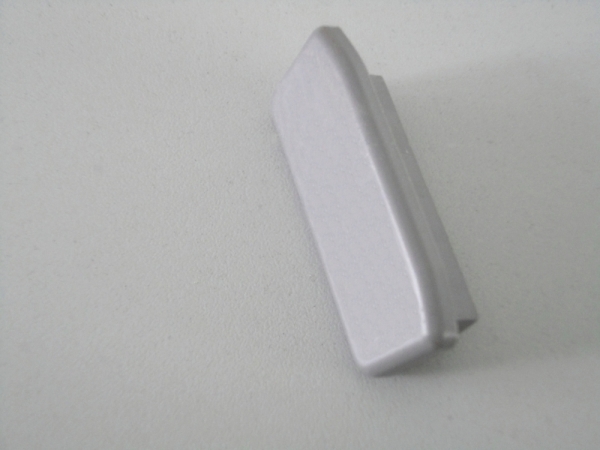 Embout pour main courante en plastique pour 40 x 8mm, gris trafic