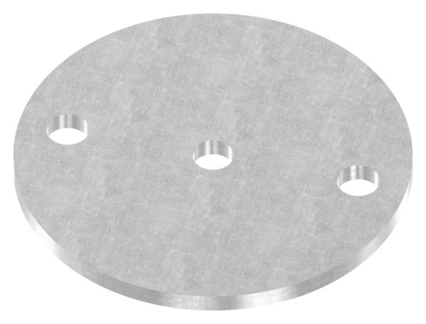 Plaque d'ancrage | Dimensions : Ø 120x6 mm | Acier (brut) S235JR