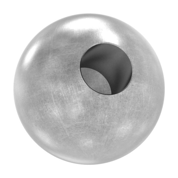 Boule Ø 35 mm | avec trou borgne 12,2 mm | acier S235JR, brut