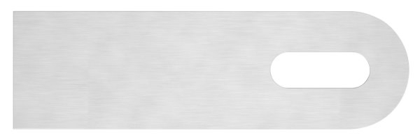 Patte de soudage | dimensions : 100x30x6 mm | avec trou oblong : Ø 25x9 mm | V2A