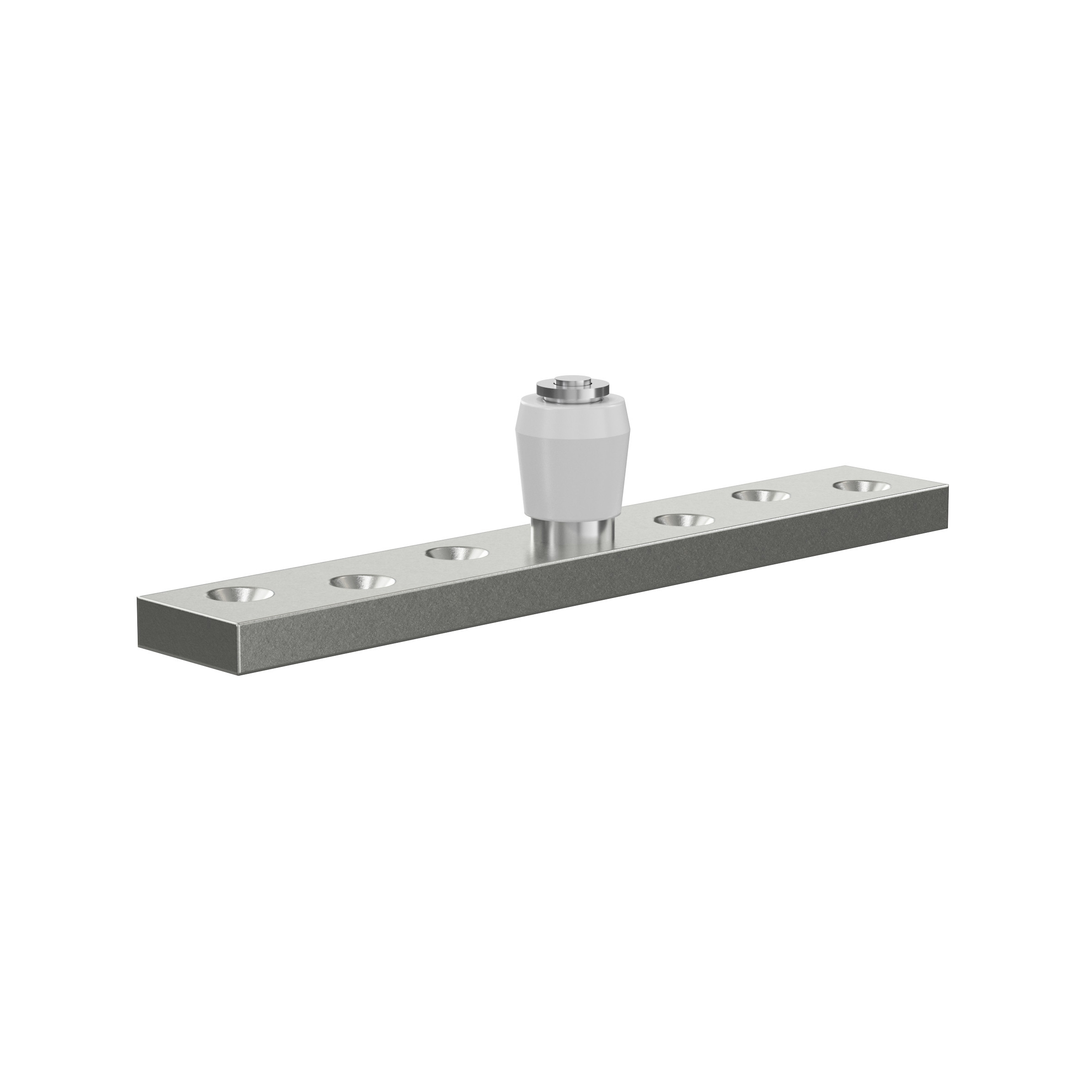 Rouleau de guidage au sol | Nylon | avec plaque | Taille 2,3