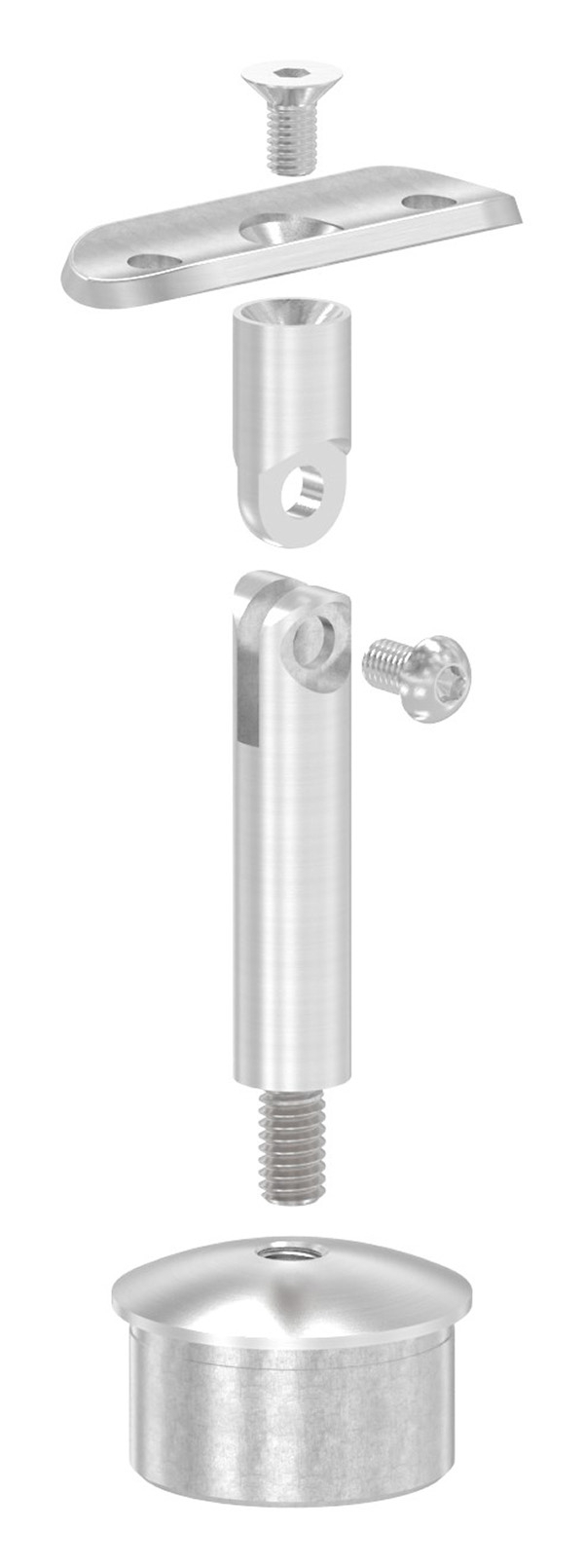 Bouchon pour tube 42,4 x 2,0mm, plaque de retenue : 42,4 mm