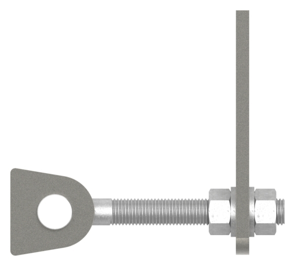 Charnière M16, galvanisée à chaud, boulon V2A