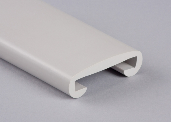 Main courante en plastique pour 50 x 8mm, gris-vert