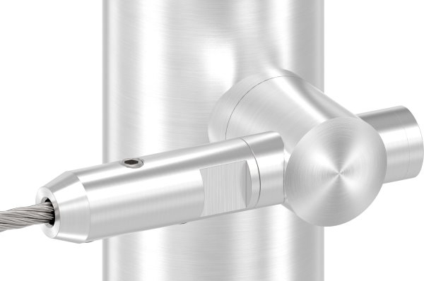 Porte-corde pour vissage et tension | Pour corde Ø 6 mm | V2A
