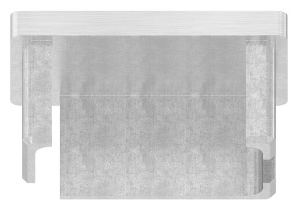 Bouchon enfichable, pour tube 50 x 30 x 2.0mm, V2A