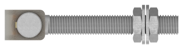 Charnière de portail M20 | réglable | acier (brut) S235JR
