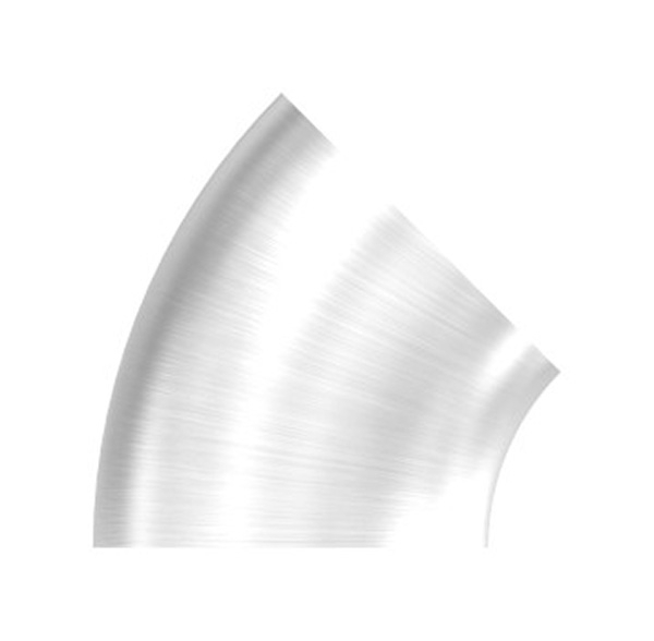 Coude 45° | à souder | pour tube rond : Ø 33,7 mm | V2A