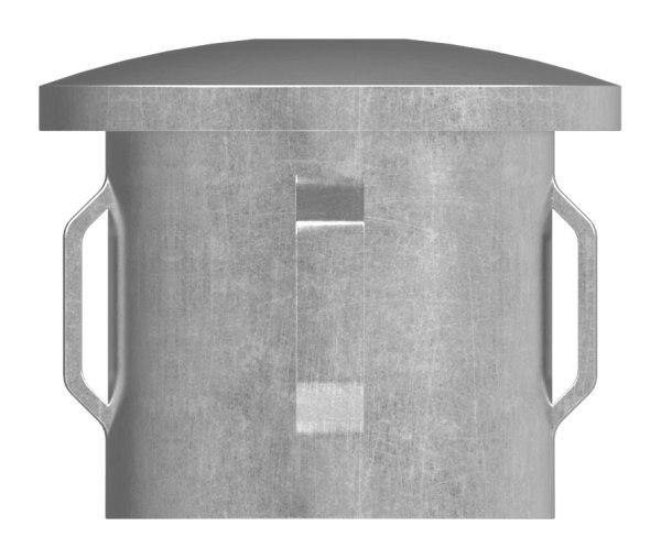 Bouchon en acier | légèrement courbé | avec M8 | pour tube rond Ø 33.7x1.8-2.2 mm | acier S235JR, brut
