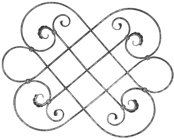 Maître baroque | Dimensions : 600x780 mm | Matériau : 16x8 mm | Acier S235JR, brut