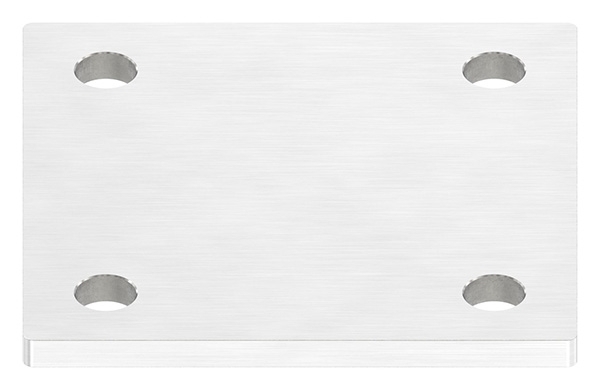 Plaque d'ancrage | dimensions : 100 x 100 x 6 mm | avec 4 trous á Ø 11 mm | V2A