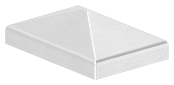 Couvercle de poteau pour tube carré : 60x40 mm | V2A