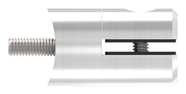 Support de tôle Ø 25 mm V2A pour connexion Ø 60,3 mm