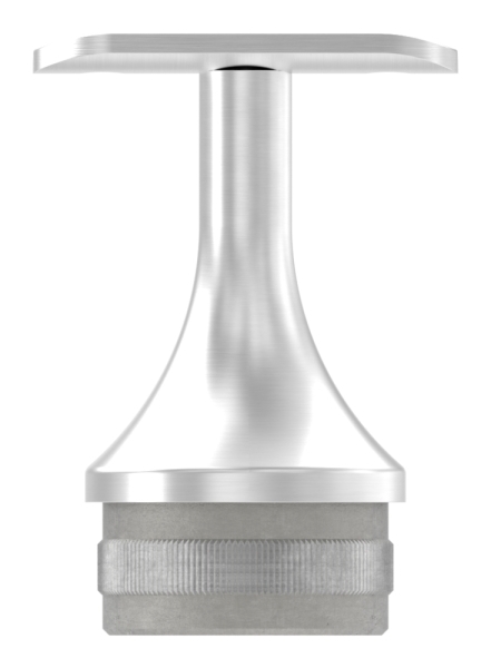 Support avec plaque de retenue pour tube rond Ø 42,4 mm Bouchon pour 48,3x2,0 mm V2A