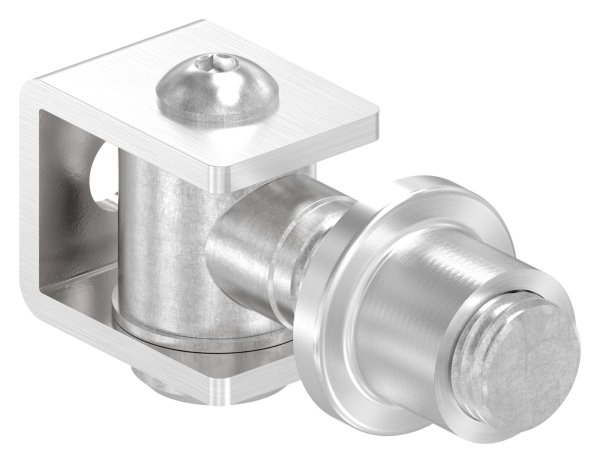 Charnière avec manchon fileté M16, V4A