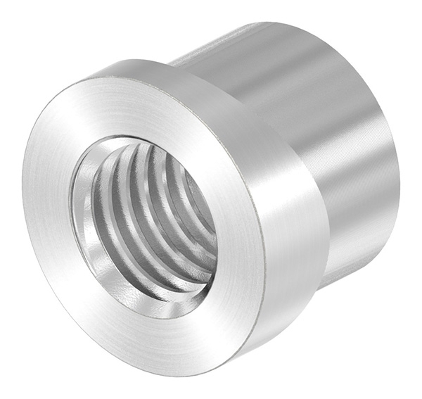 Manchon à souder pour charnière de porte M12 / 33,7mm