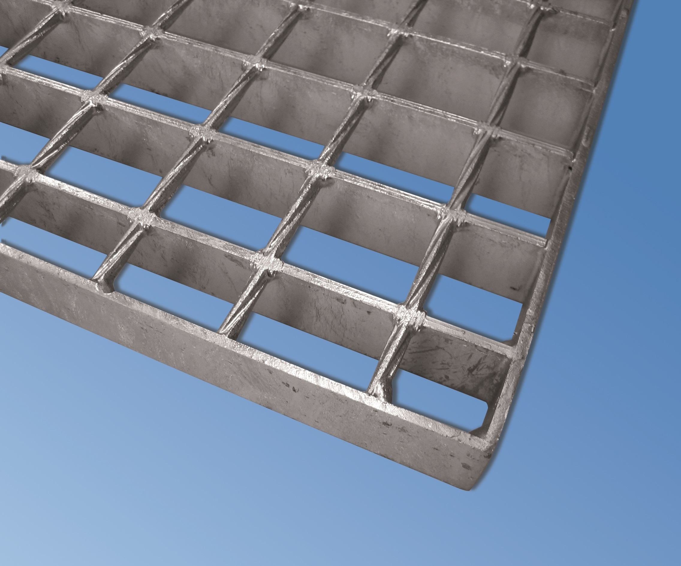 SP Industrial Grating | Dimensions : 3050x1000 mm ; 34/38 mm ; 30/3 mm | S235JR (St37-2), galvanisé à chaud en bain complet