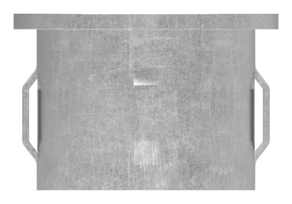 Bouchon en acier plat | pour tube rond Ø 42.4x1.8-2.2 mm | acier S235JR, brut