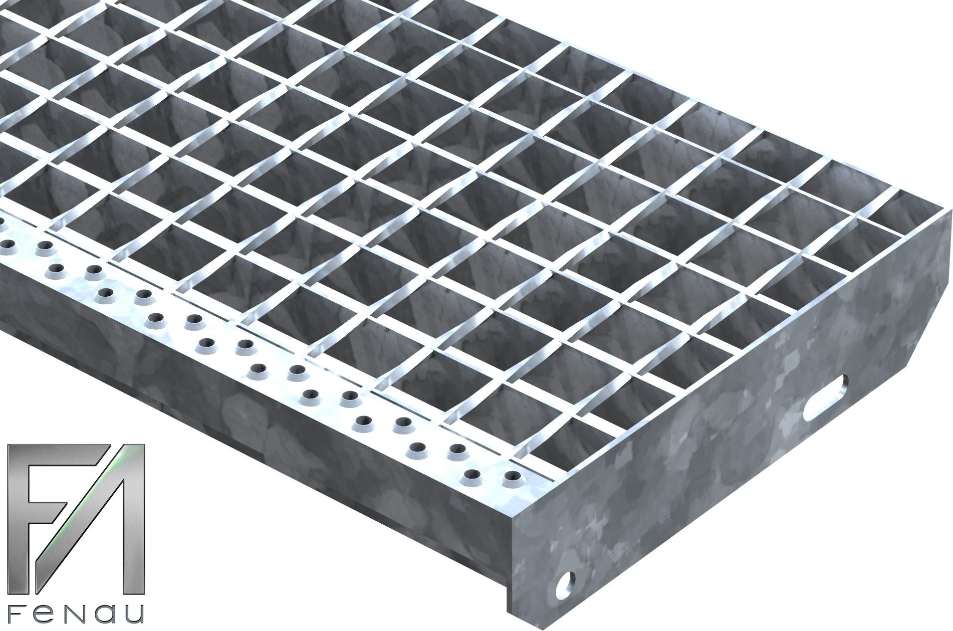 Presse à souder marche en caillebotis | Dimensions : 1200x305 mm 34/38 mm | S235JR (St37-2)