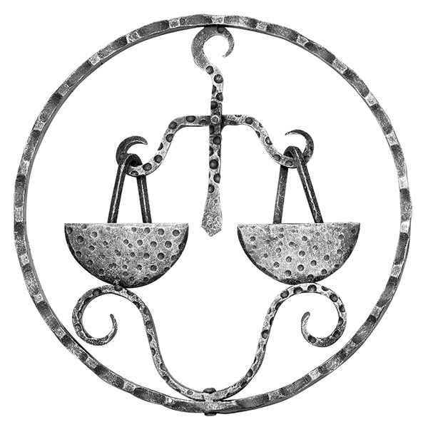Zodiac Libra | Ø 200x5 mm | Acier S235JR, brut
