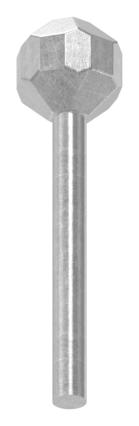 Boulon à tête sphérique Ø 5/15 mm | lourd | acier S235JR, brut